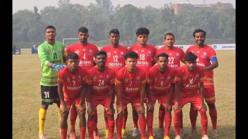 Trận đấu bóng đá giữa Chhattisgarh và Odisha